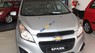 Chevrolet Spark 1.2LS MT 2017 - Bán xe Chevrolet Spark LS 1.2L màu bạc, trả góp ngân hàng - LH: 0945.307.489