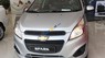Chevrolet Spark 1.2LS MT 2017 - Bán xe Chevrolet Spark LS 1.2L màu bạc, trả góp ngân hàng - LH: 0945.307.489