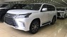 Lexus LX 570 2018 - Bán Lexus LX570 xuất Mỹ màu trắng sản xuất 2018 nhập mới 100% nội thất nâu da bò đậm đẹp 