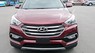 Hyundai Santa Fe 2.4AT 2018 - Cần bán xe Hyundai Santa Fe 2.4AT đời 2018, màu đỏ đô giao ngay trả góp 90%