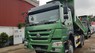 Xe tải Trên10tấn 2020 - Giá xe ben 3 chân Howo tải 11 tấn thùng vuông tại Quảng Ninh Hải Phòng