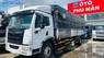 Howo La Dalat 2022 - xe tải 8 tấn thùng bạt 8m2 khung vỉ mở sẵn chở pallet , bao bì giấy