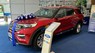 Ford Explorer 2022 - Tặng gói phụ kiện chính hãng, giảm tiền mặt, tặng BHTV - Xe giao ngay, màu đỏ. LH báo giá cạnh tranh
