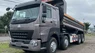 Xe tải Trên 10 tấn xe ben 4 chân 2023 - Ben Howo 380hp thùng đúc 13,2 khối | Xe nhập khẩu LH 0981 382 234